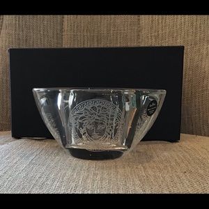 NWT Versace Medusa Rosenthal Crystal Candle Votive